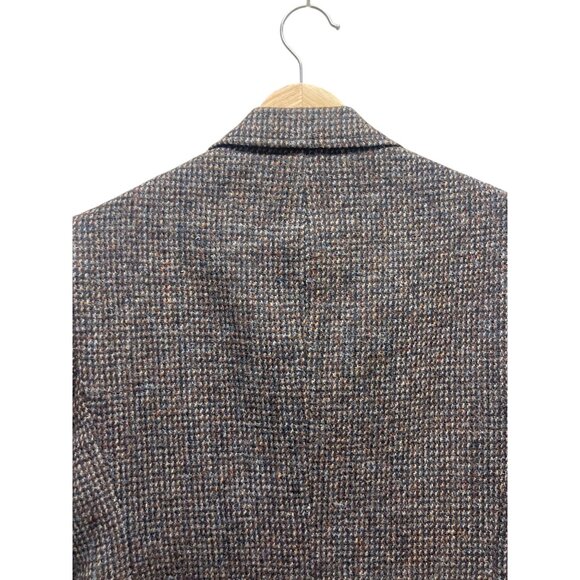 Harris Tweed Vintage 90's Gray Wool Houndstooth Tailored Blazer - Picture 9 of 9